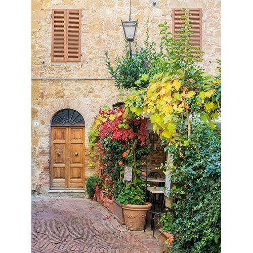 Eggers, Julie 아티스트의 Italy-Tuscany-Pienza Doorway surrounded by flowers작품입니다.